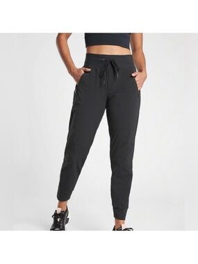 Athleta Trekkie North Jogger  Drawstring Black Athletic Pants Size 4